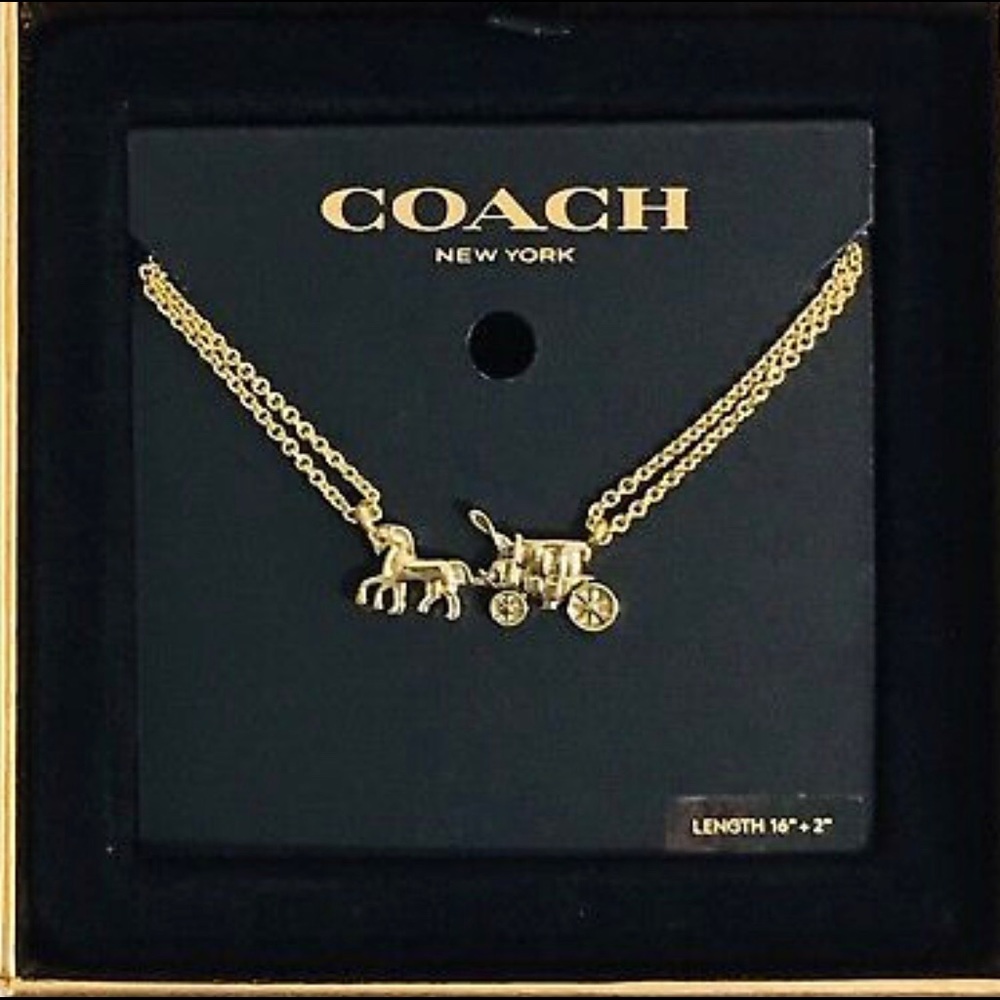 Gold Coach necklace